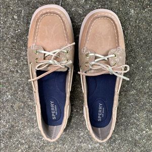 Worn Sperry Boat Shoes
